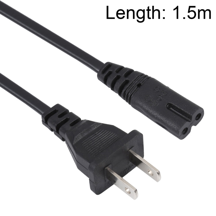 Cavo di alimentazione CA per notebook americano a 2 poli di alta qualità, lunghezza: 1,5 m, 2 Prong Style US Plug, Length: 1.5m