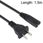 Cavo di alimentazione CA per notebook americano a 2 poli di alta qualità, lunghezza: 1,5 m, 2 Prong Style US Plug, Length: 1.5m