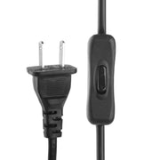 Cavo di alimentazione CA con spina americana a 2 poli con interruttore 304, lunghezza: 1,5 m, Length: 1.5m