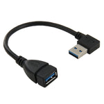 Cavo di prolunga USB 3.0 ad angolo retto da 90 gradi Cavo adattatore da maschio a femmina, lunghezza: 18 cm, Right Angle AM to AF, length: 18cm