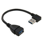 Cavo di prolunga USB 3.0 ad angolo retto da 90 gradi Cavo adattatore da maschio a femmina, lunghezza: 18 cm, Right Angle AM to AF, length: 18cm