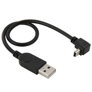 Cavo adattatore USB Mini USB maschio a USB 2.0 AM da 90 gradi, lunghezza: 29 cm