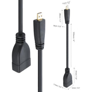 Cavo adattatore da micro HDMI maschio a HDMI femmina da 17 cm, Length: 17cm