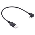 Cavo dati/ricarica da micro USB a USB da 29 cm con angolo di 90 gradi