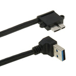 Cavo dati da USB 3.0 a Micro 3.0 da 90 gradi per Galaxy Note III / N9000, lunghezza: 26 cm