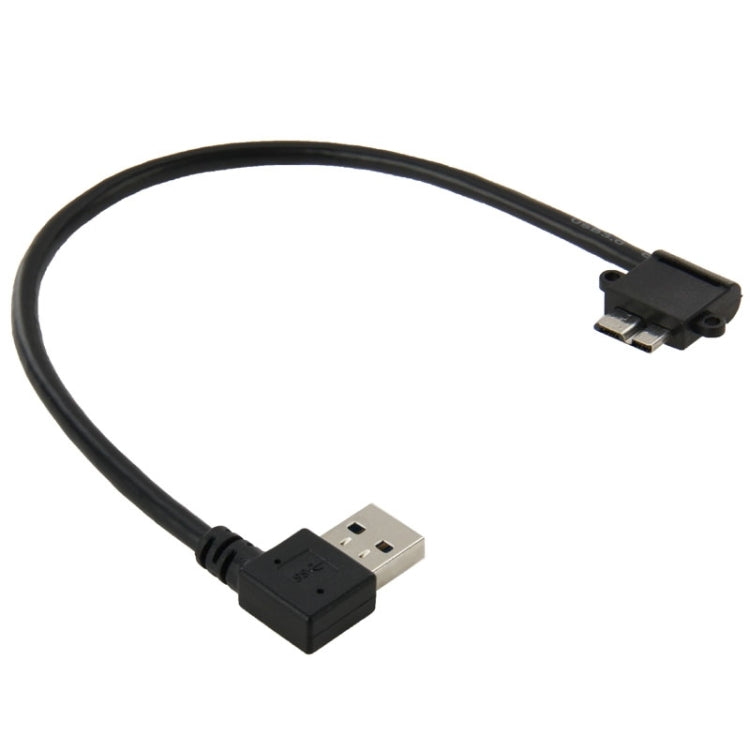 Cavo dati USB 3.0 ad angolo retto da 90 gradi a 90 gradi Micro 3.0 ad angolo retto da 26 cm per Galaxy Note III / N9000