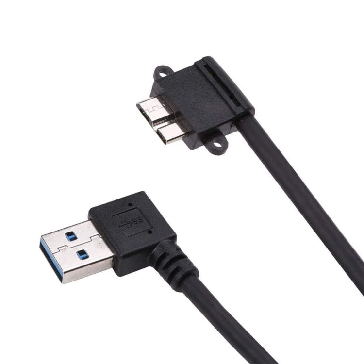 Cavo dati USB 3.0 ad angolo retto da 90 gradi a 90 gradi Micro 3.0 ad angolo retto da 26 cm per Galaxy Note III / N9000