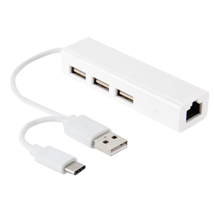 Per Galaxy S8 e S8 + / LG G6 / Huawei P10 e P10 Plus / Xiaomi Mi6 e Max 2 e altri smartphone, 3 Port USB+RJ45+USB Male
