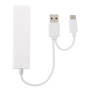 Per Galaxy S8 e S8 + / LG G6 / Huawei P10 e P10 Plus / Xiaomi Mi6 e Max 2 e altri smartphone, 3 Port USB+RJ45+USB Male