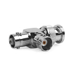 Adattatore coassiale BNC maschio a 2 BNC femmina 3 vie
