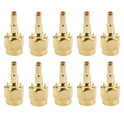 Adattatore connettore dritto maschio SMA a crimpare placcato oro da 10 pezzi per cavo RG174 / RG188 / RG316 / LMR100, Crimp SMA Male