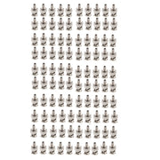 100 PZ UG1789 Crimpare 3 in 1 Adattatore connettore maschio BNC per cavo coassiale RG59, UG1789