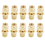 Adattatore connettore RF a crimpare con spina maschio SMA placcato oro da 10 pezzi per cavo RG58 / RG142 / LMR195, SMA Male Plug