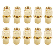 10 PZ LMR300 5D-FB Placcato Oro RP-SMA Maschio Spina Pin Crimp Adattatore Connettore RF, RP-SMA Male Plug