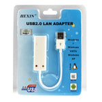 Scheda adattatore LAN Hexin 100/1000 Mhps Base-T USB 2.0 per tablet/PC/Apple Macbook Air, supporto Windows/Linux/Mac OS