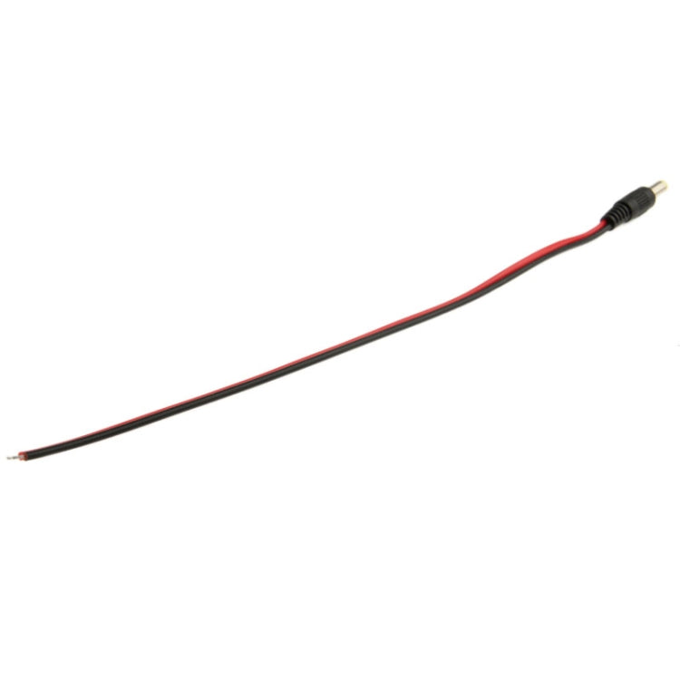 Adattatore connettore cilindrico maschio di alimentazione CC da 100 pezzi 5,5 x 2,1 mm per controller luci LED, lunghezza: 30 cm