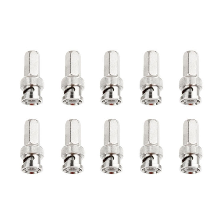 Connettore a compressione maschio BNC esagonale 10 pezzi