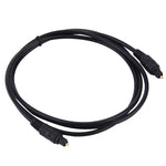 Cavo Toslink in fibra ottica audio digitale, diametro esterno: 4,0 mm (placcato oro), 1.5m