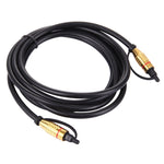 Cavo Toslink in fibra ottica audio digitale, lunghezza cavo: 2 m, diametro esterno: 5,0 mm, 2m