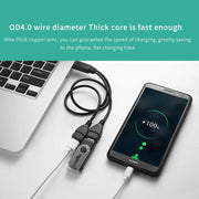 Cavo adattatore USB 2.0 maschio a 2 doppi jack USB femmina per computer/laptop, lunghezza: circa 30 cm, USB 2.0 AM to 2 USB 2.0 AF