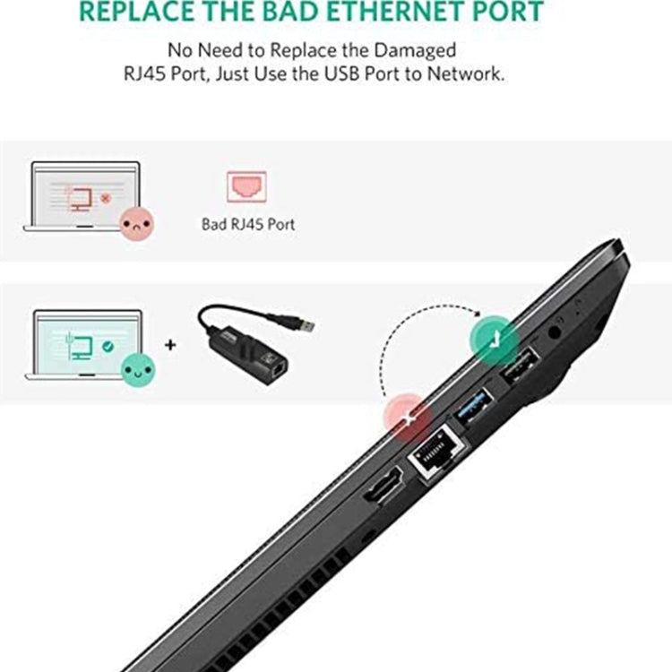 Adattatore Ethernet USB 3.0 10/100/1000Mbps per laptop, Plug and play, USB 3.0 1000 Mbps