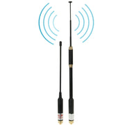 Antenna telescopica AL-800 dual band 144/430MHz SMA-F per walkie-talkie 22–86 cm