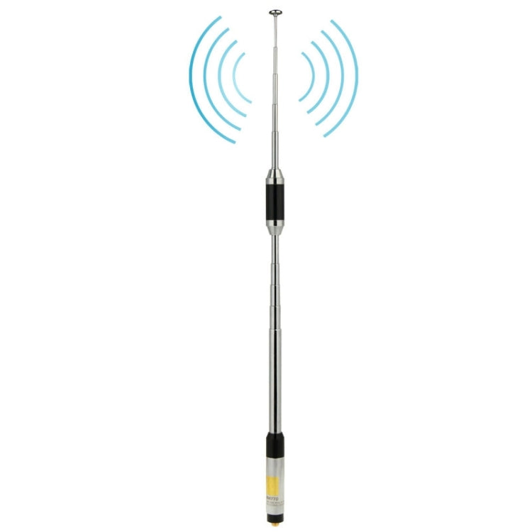 RH770 Antenna radio portatile telescopica SMA-F dual band 144/430 MHz ad alto guadagno per walkie-talkie, lunghezza antenna: 93 cm