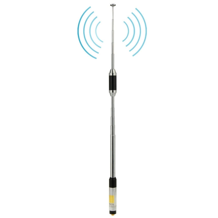 Antenna telescopica SMA-F RH770 dual band 144/430MHz per walkie-talkie 93 cm