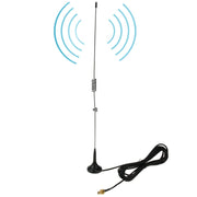 NAGOYA UT-106UV Antenna mobile magnetica dual band SMA femmina per walkie-talkie, lunghezza antenna: 37 cm