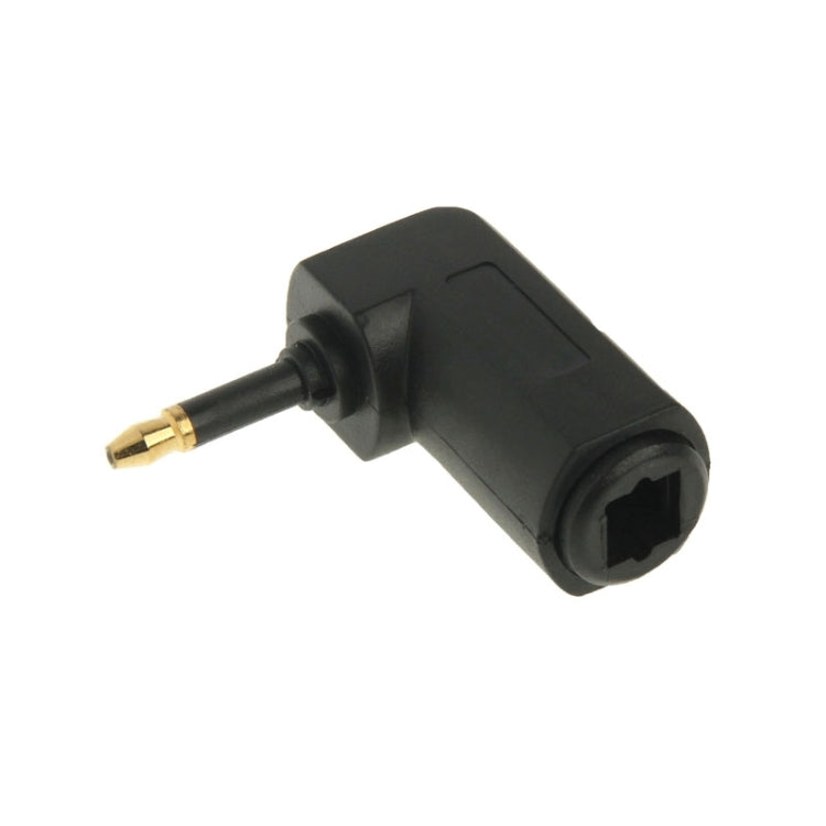 Adattatore per fibra ottica da 90 gradi in fibra ottica audio da quadrato a rotondo placcato oro di alta qualità, 90 Degree Round Audio Optical Fiber