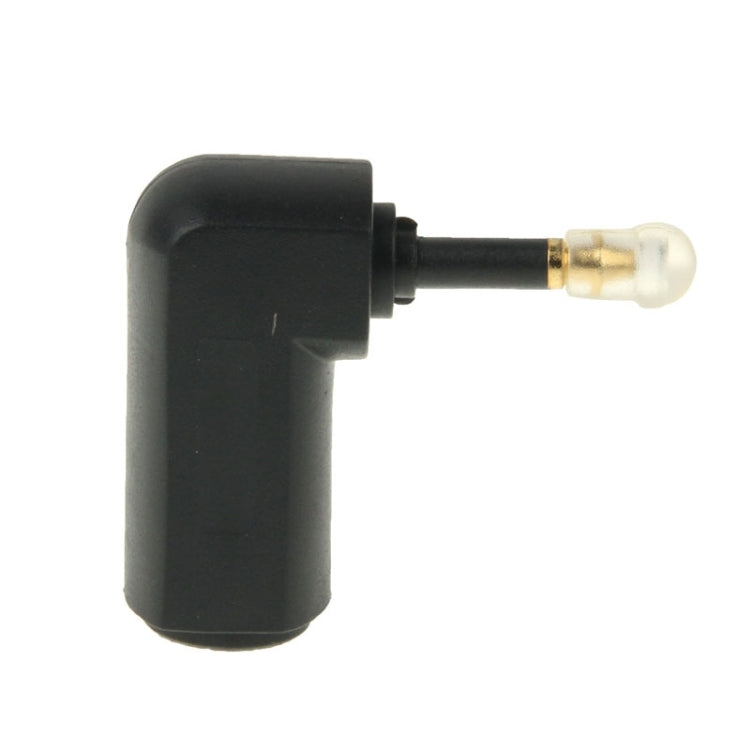 Adattatore per fibra ottica da 90 gradi in fibra ottica audio da quadrato a rotondo placcato oro di alta qualità, 90 Degree Round Audio Optical Fiber