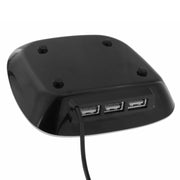 3 HUB USB con luce LED, lunghezza cavo: 1 m