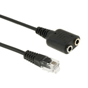 Cavo audio RJ9 maschio a 2 x 3,5 mm femmina, lunghezza: 20 cm, RJ9 Male to 2 x 3.5mm Female