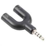Adattatore splitter per cuffie e microfono femmina da 3,5 mm stereo maschio a 3,5 mm