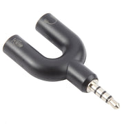 Adattatore splitter per cuffie e microfono femmina da 3,5 mm stereo maschio a 3,5 mm