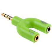 Adattatore splitter per cuffie e microfono femmina da 3,5 mm stereo maschio a 3,5 mm