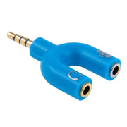 Adattatore splitter per cuffie e microfono femmina da 3,5 mm stereo maschio a 3,5 mm