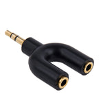 Adattatore splitter maschio stereo da 3,5 mm a femmina stereo doppio da 3,5 mm
