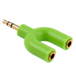 Adattatore splitter maschio stereo da 3,5 mm a femmina stereo doppio da 3,5 mm