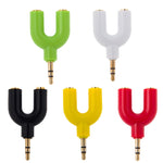 Adattatore splitter maschio stereo da 3,5 mm a femmina stereo doppio da 3,5 mm
