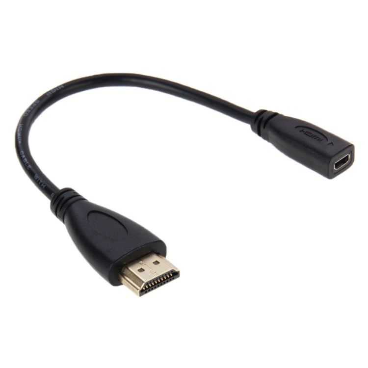 Cavo adattatore HDMI maschio a micro HDMI femmina da 20 cm, HDMI to Micro HDMI