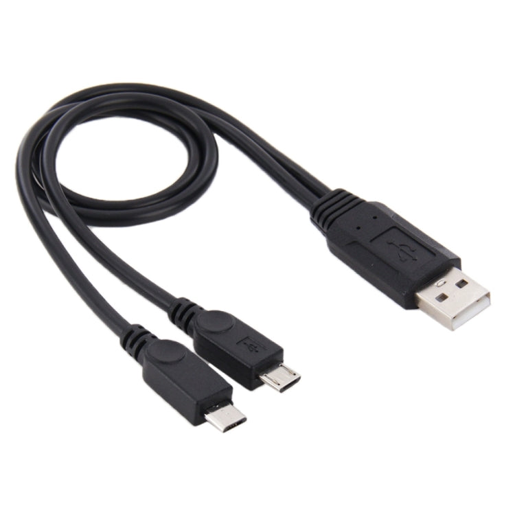 Cavo USB 2.0 maschio a 2 micro USB maschio, lunghezza: circa 30 cm, USB 2.0 AM  to 2 Micro USB