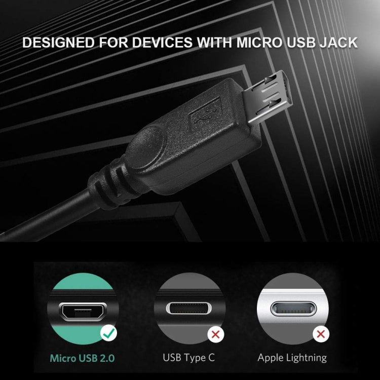 Cavo USB 2.0 femmina a 2 micro USB maschio, lunghezza: circa 30 cm, USB 2.0 AF to 2 Micro USB
