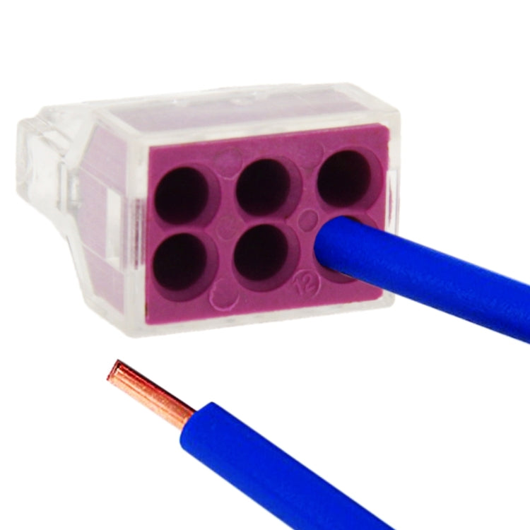 10 connettori push-in per scatola di giunzione a 6 pin per area in sezione Cavo rigido da 1-2,5 millimetri quadrati
