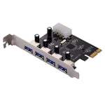 Scheda controller USB 3.0 4 porte PCI-E Express 5 Gbps, 4 Ports USB 3.0