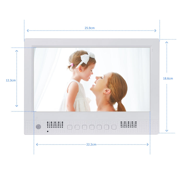 Display LED 10,1 pollici cornice digitale con altoparlanti stereo