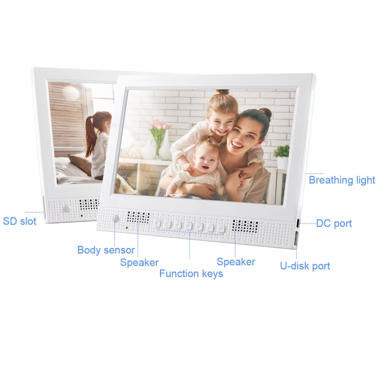 Display LED 10,1 pollici cornice digitale con altoparlanti stereo