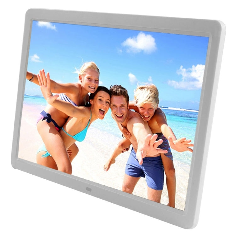 Cornice per foto digitali con sospensione widescreen LED da 15 pollici 1280 x 800 16:9 con supporto e telecomando, supporto SD / MicroSD / MMC / MS / XD / disco flash USB, 15 inch, 15 Inch