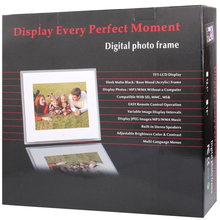 Cornice fotografica digitale 12 pollici con lettore multimediale