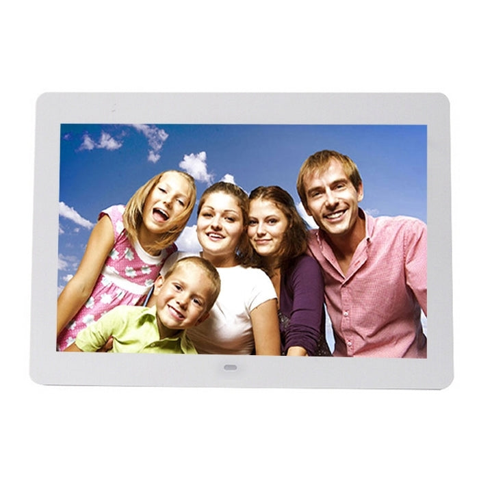 Cornice fotografica digitale multimediale con display a LED da 14 pollici con supporto e lettore di musica e film, supporto ingresso scheda USB / SD / MS / MMC, S-PF-0229B, S-PF-0229W